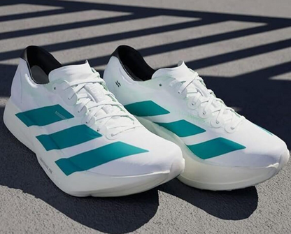Men’s Premium White & Teal Sports Running Shoes | Lightweight