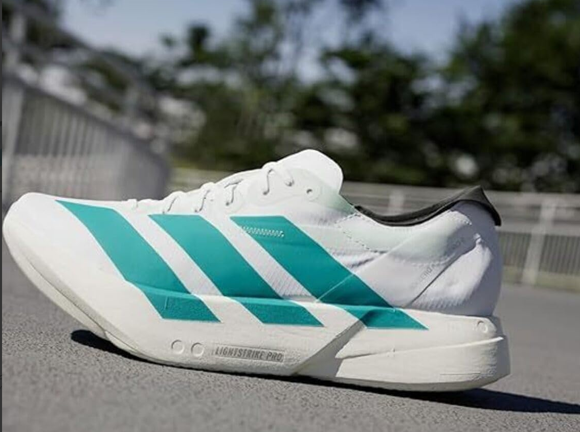 Men’s Premium White & Teal Sports Running Shoes | Lightweight